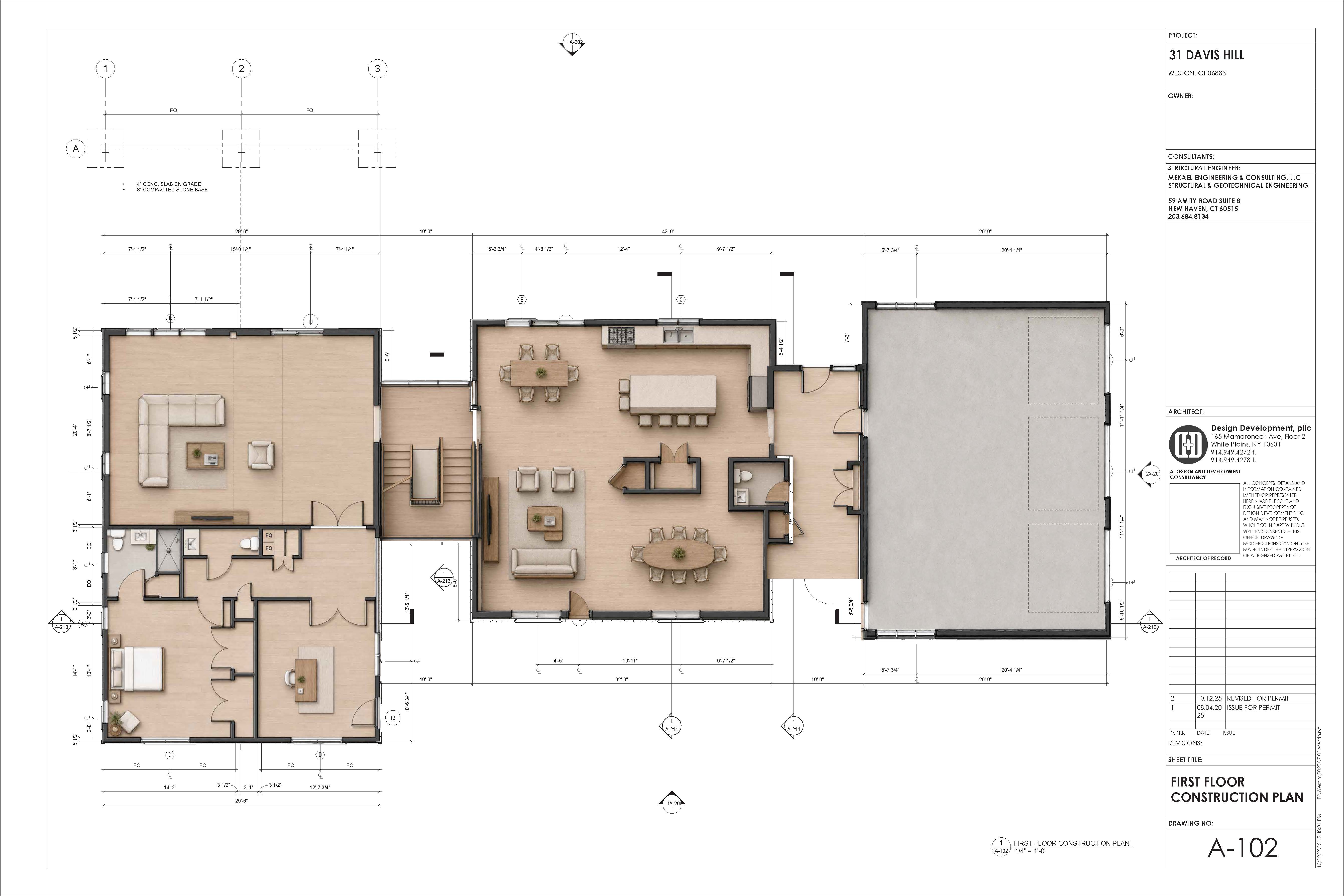 31 Davis Hill first floor construction plan
